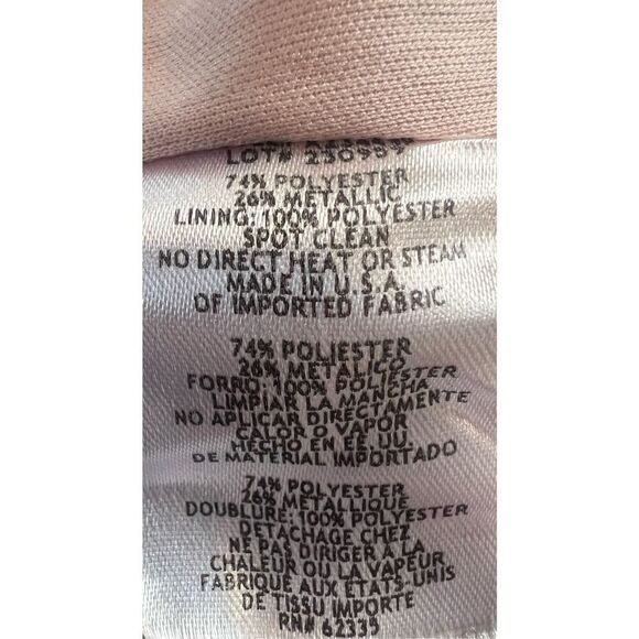 Betsy & Adam Drape Back Boat Neck Galaxy Glitter 3/4 Sleeve Sheath Gown NWT Size - Picture 10 of 11